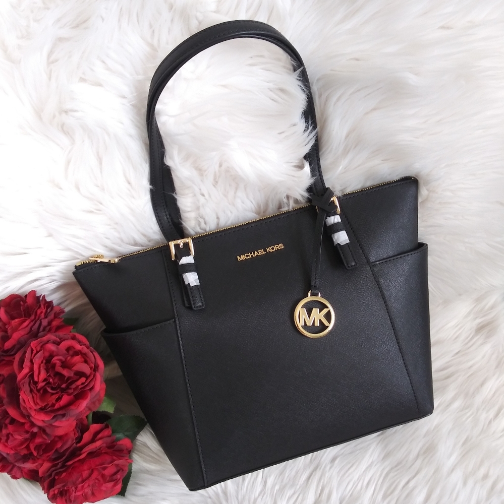 NWT MICHAEL KORS JET SET TRAVEL TZ MEDIUM TOTE